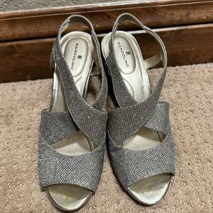 Bandolino Malorie Designer Slingback Sparkle Strapy Sandals Heels